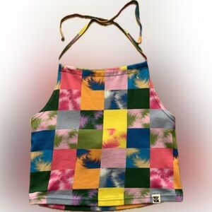Lucy & Yak - Patchwork Halter Top - Size S